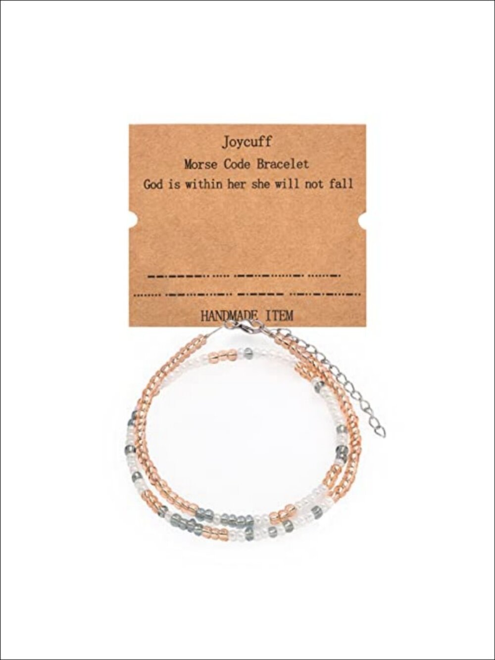Morse Code Bracelet Gifts for Women Mom Aunt Wife Adjustable Strand